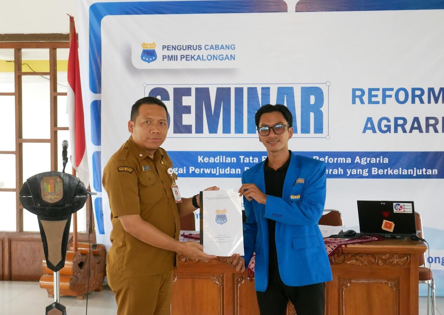 Kawal Keadilan Tata Ruang dan Reforma Agraria, PC PMII Pekalongan Serahkan Policy Brief ke Pemkab Pekalongan